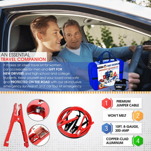 Car, Truck, RV Roadside Emergency Kit Automotive Assistance Tool First Secure 
